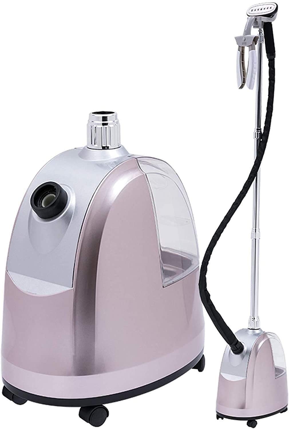 Professional Garment Steamer for Clothes - 2000W Powerful Upright Steamer with 3L Detachable Water Tank | Full Size Home & Travel Steamer for Wrinkles Removal | Perfect for Wedding Dresses, Suits, Curtains & Delicate Fabrics (Pink)