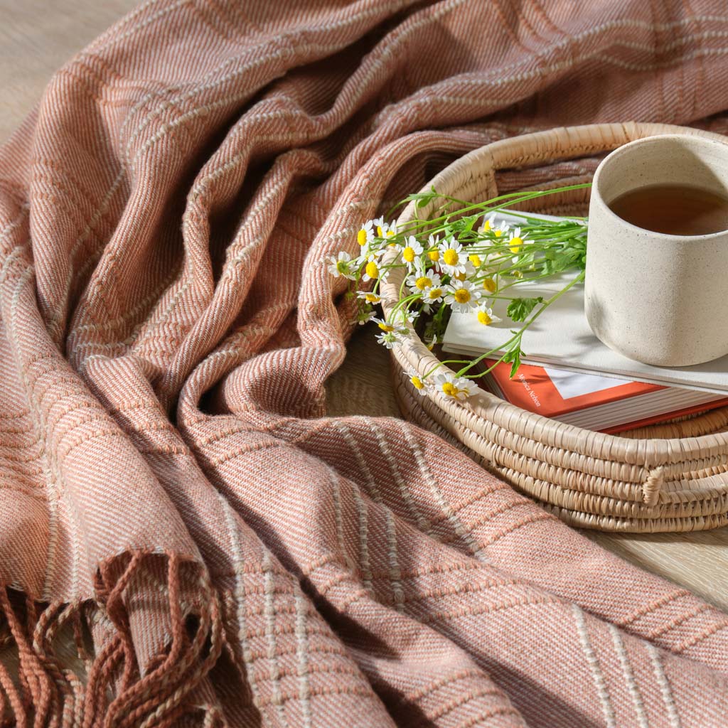 Premium Soft Adriano Alpaca Throw Blanket - Ultra Cozy Alpaca Wool Blanket for Bed, Couch & Travel - Warm Winter Throw for Home Decor, Gifts & Cold Weather Comfort