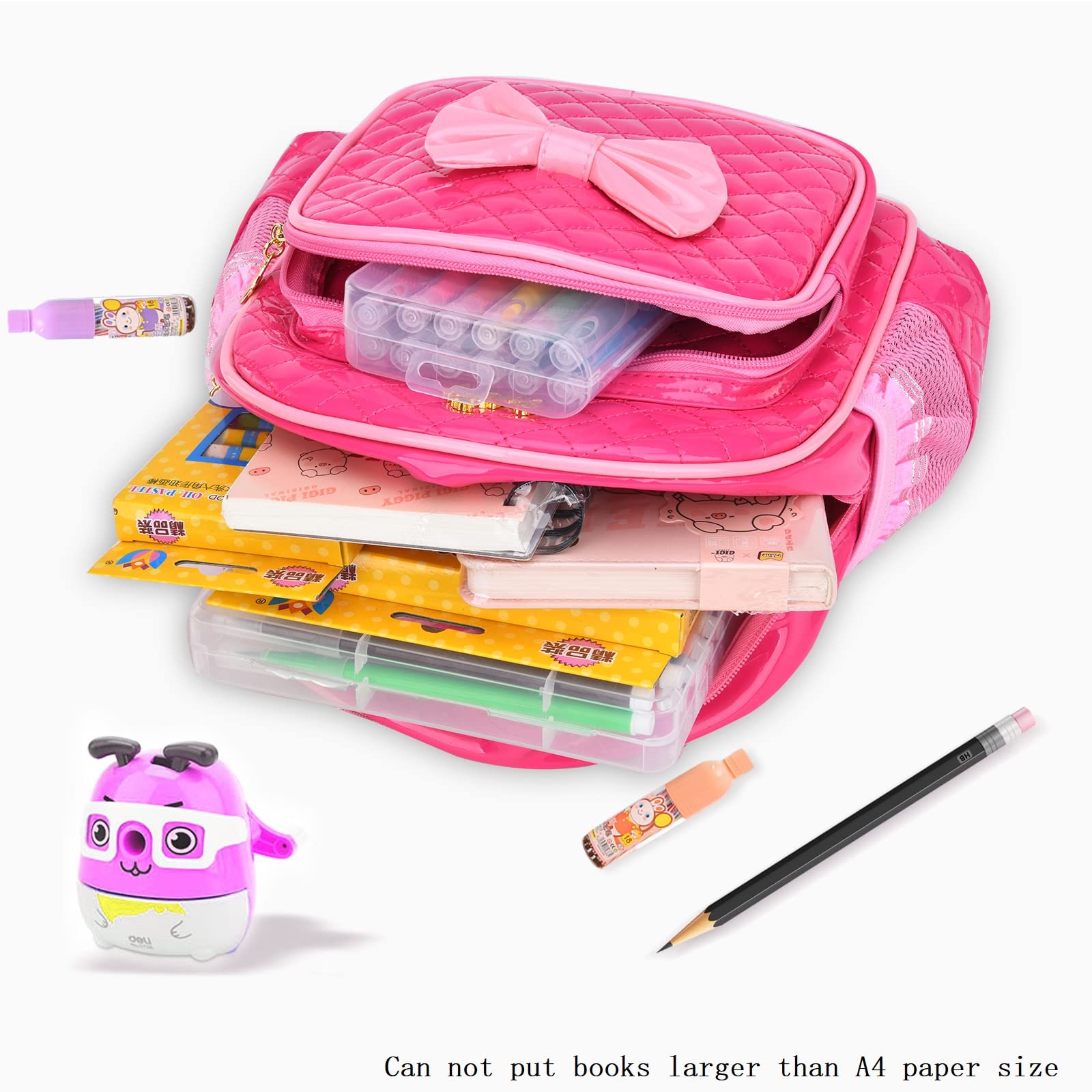Durable Waterproof Toddler Backpack for Girls - Cute Preschool & Kindergarten Kids Bag for School, Travel & Outdoor Activities