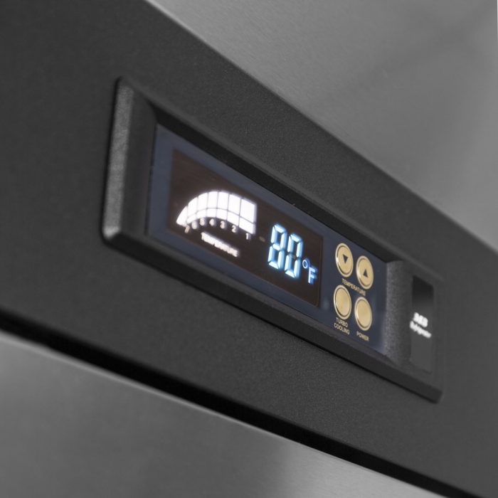 Turbo Air M3 Series 52 Inch Commercial Reach-In Refrigerator with 2 Solid Doors - Perfect for Restaurants, Cafes, and Catering Businesses