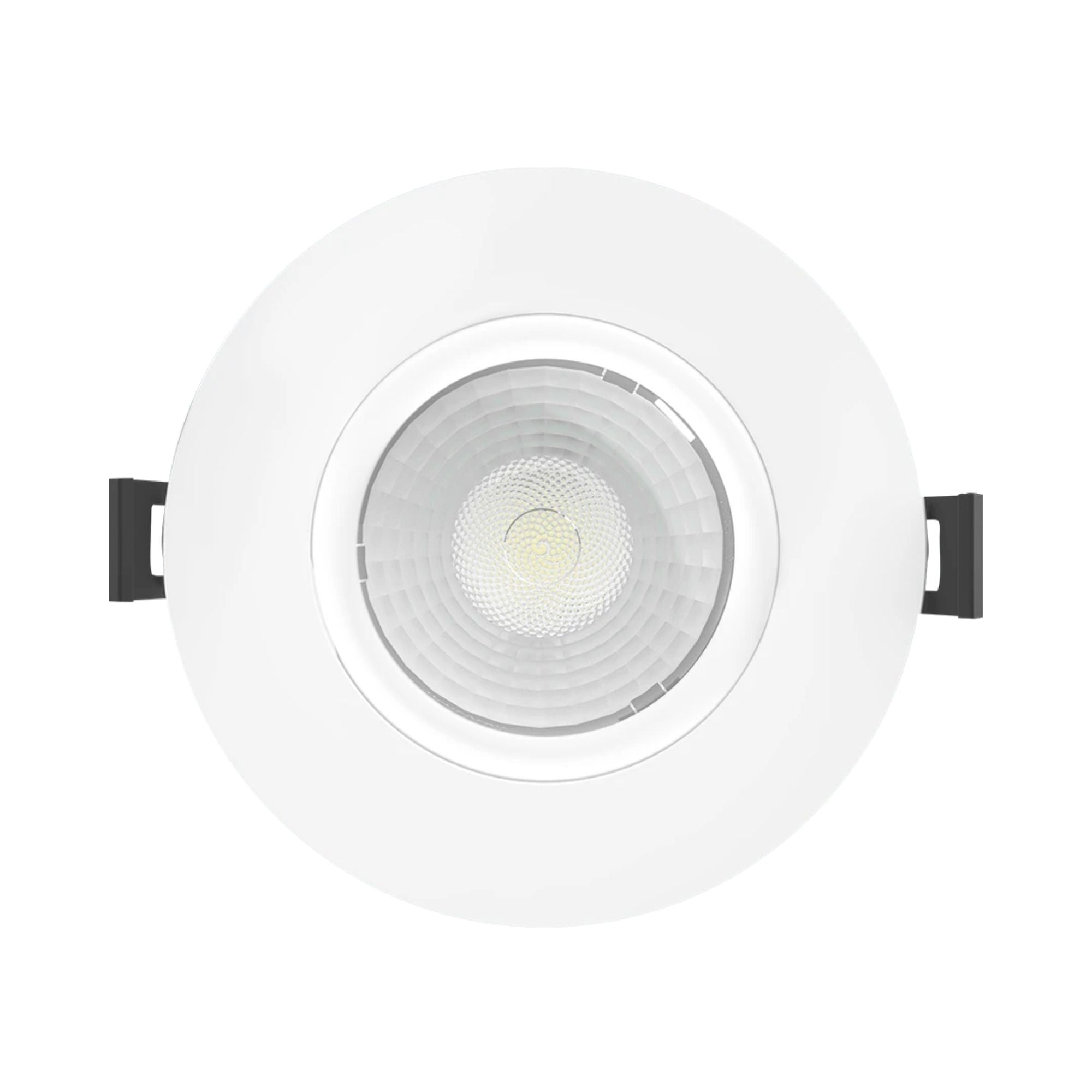 4 Pack Canless Gimbal Downlight - 1050 Lumens, 5 CCT Adjustable, 38° Beam Angle, White Smooth Trim - Perfect for Kitchen, Living Room & Bedroom Lighting