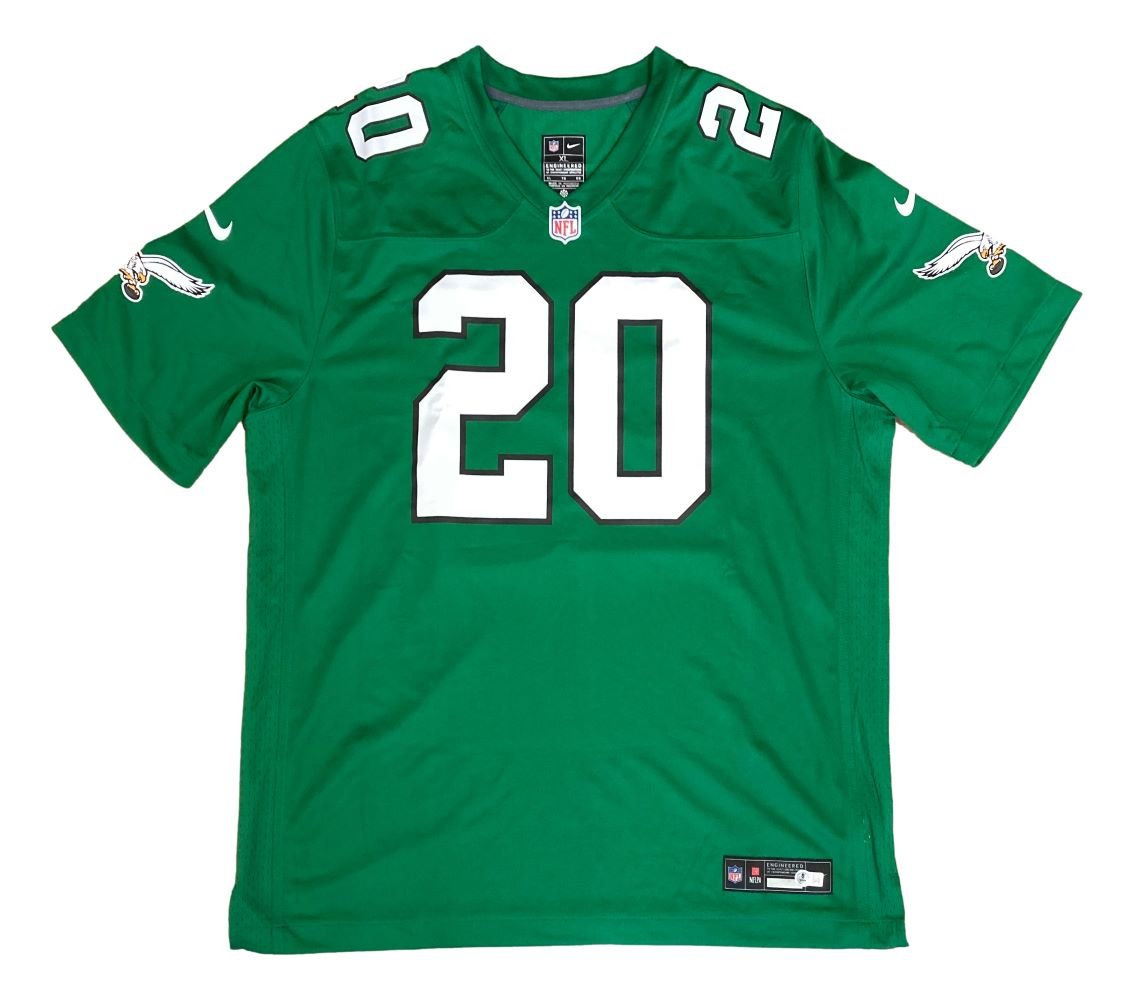 Brian Dawkins Autographed Philadelphia Eagles Kelly Green Nike Game Jersey - Authentic Signed Football Memorabilia for Collectors & Fans - Perfect for Display, Gifts, and Eagles Game Day
