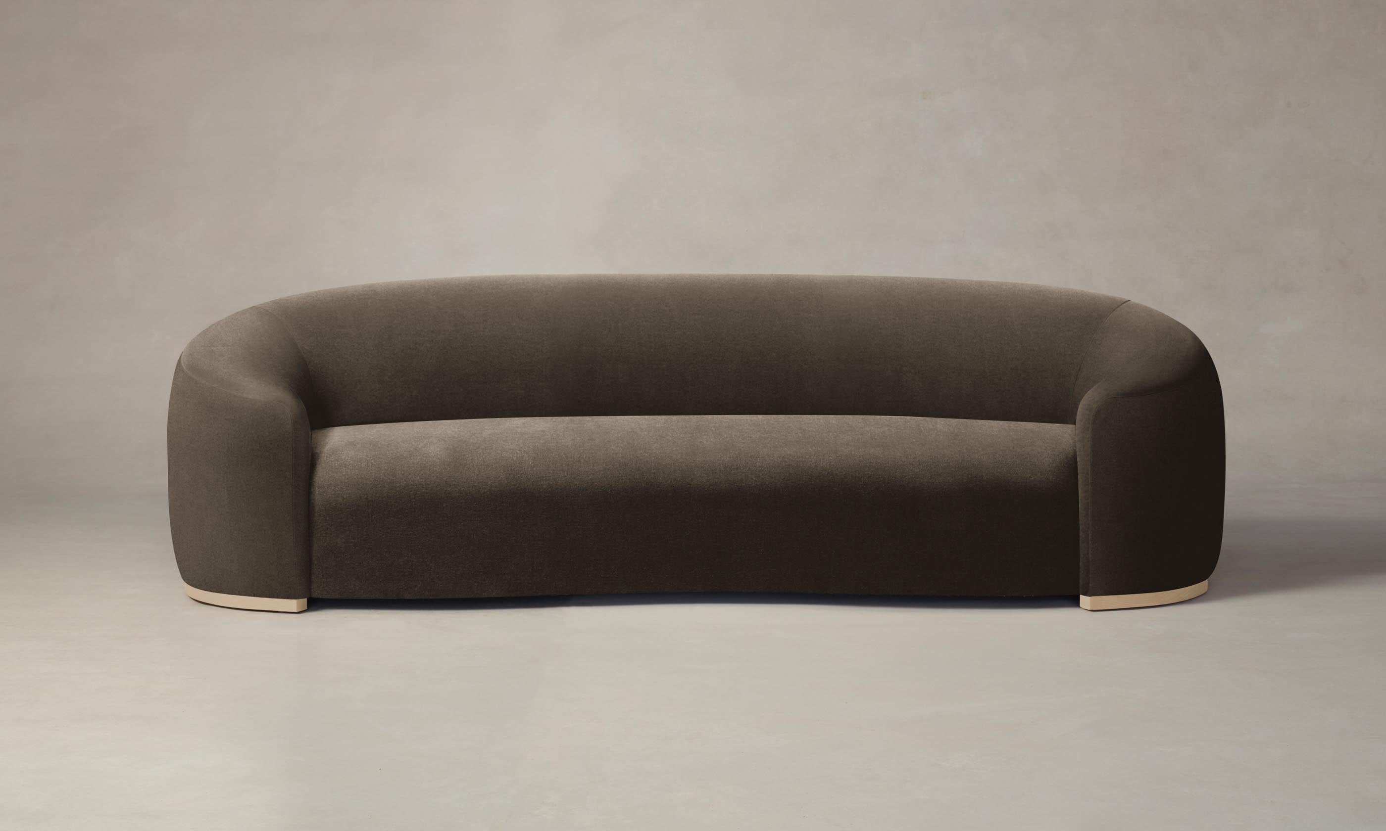 Luxury Chelsea Sofa in Soft Mohair Mink Fabric - Perfect for Living Room, Lounge & Modern Home Decor