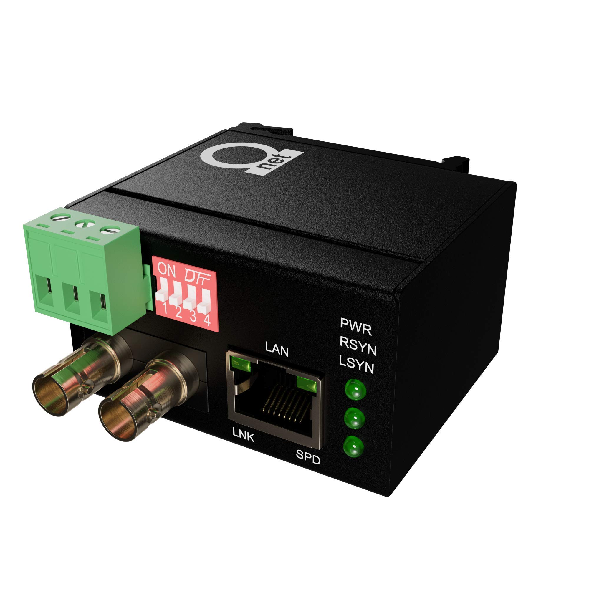 Industrial DIN Rail Mount 850nm Gigabit Fiber Optic Media Converter - 1000Base-SX/100Base-SX - 10/100/1000Mbps Auto-Sensing UTP Port - 550m Range for Factory Automation & Network Infrastructure