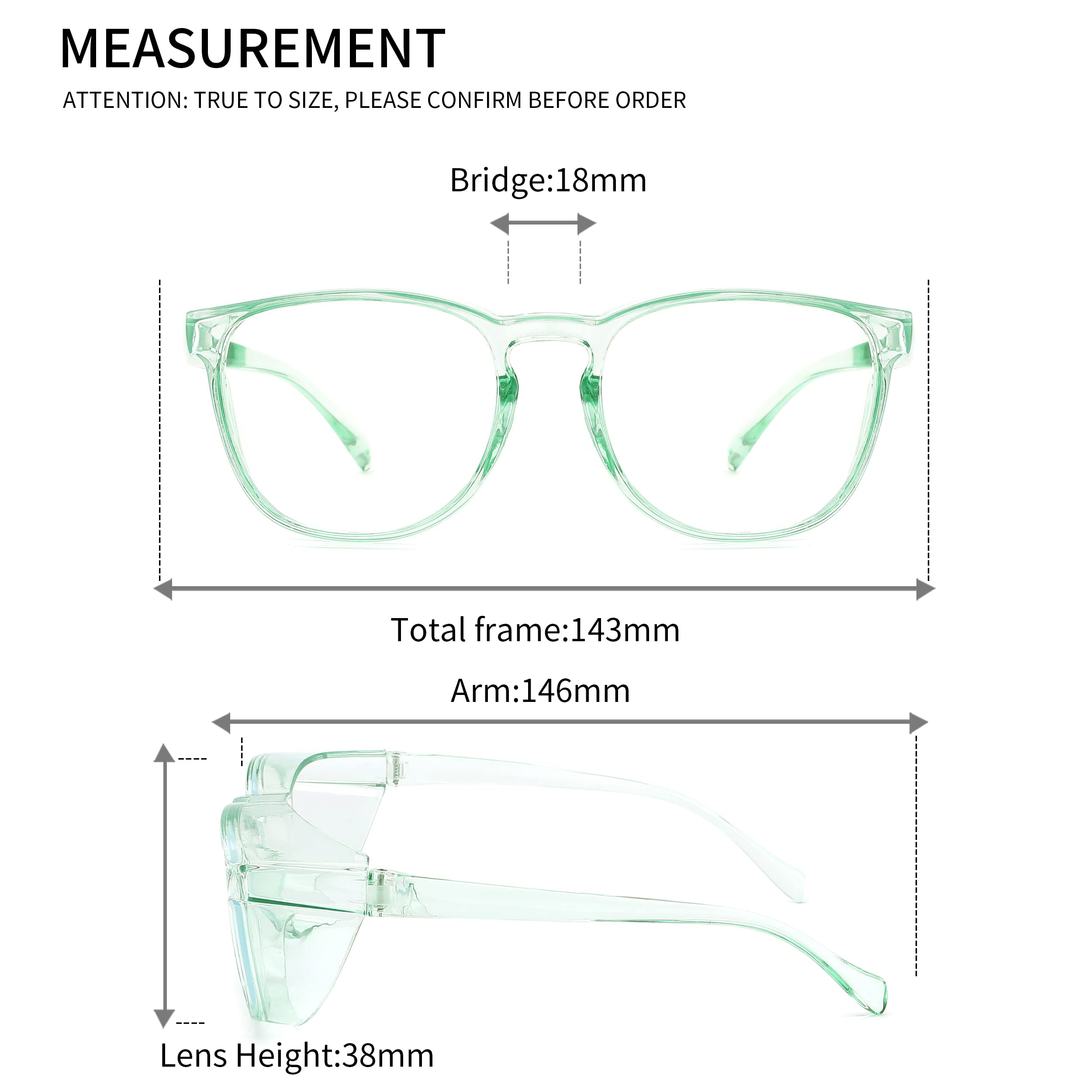Alsenor Anti-Fog Safety Glasses – Blue Light Blocking, UV Protection, Anti-Dust Protective Eyewear for Men & Women (2 Pack – Pink + Jade) – Ideal for Computer Work, Construction, and DIY Projects