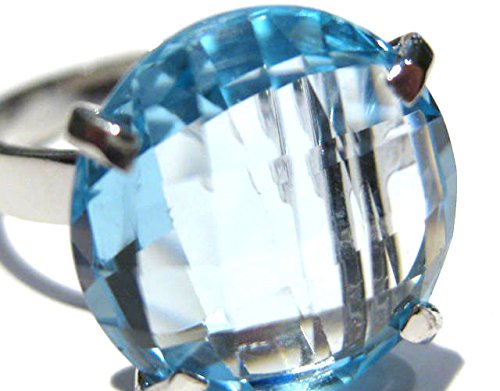 Exquisite Topaz Gemstone Ring for Women – Elegant Blue Topaz Jewelry Gift for Her – Perfect for Engagement, Anniversary & Special Occasions