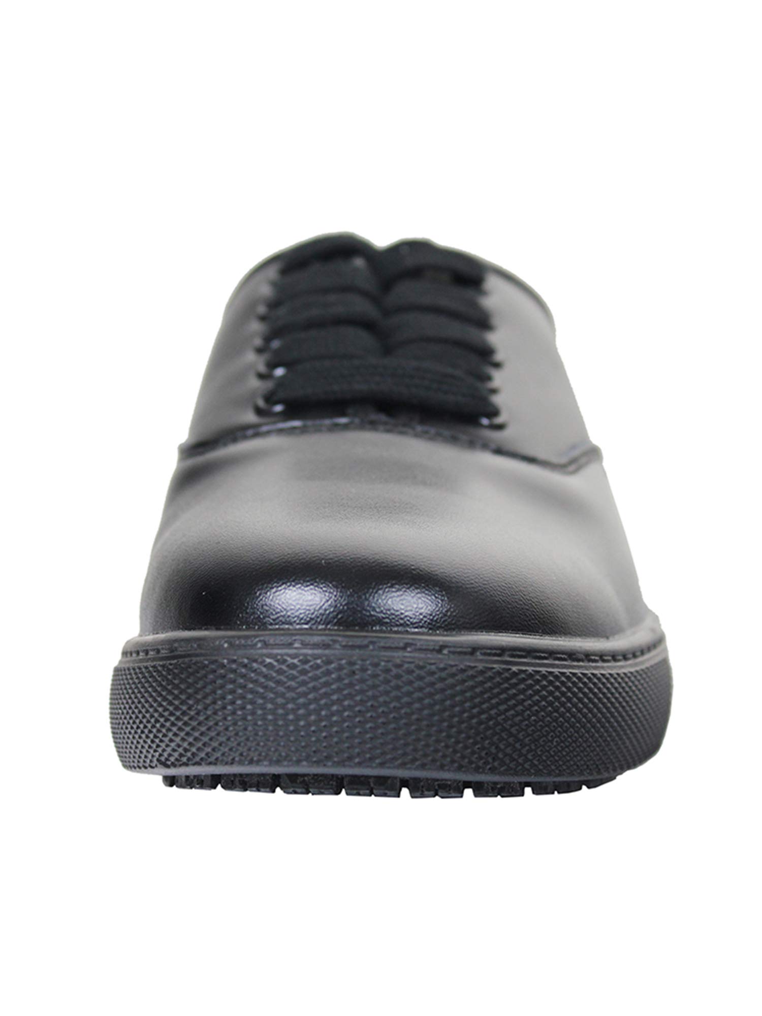 Slip Resistant Women's Work Shoes - Lightweight Leather Safety Shoes for Nurses, Waitresses & Restaurant Workers - Non-Slip Comfort for Long Shifts