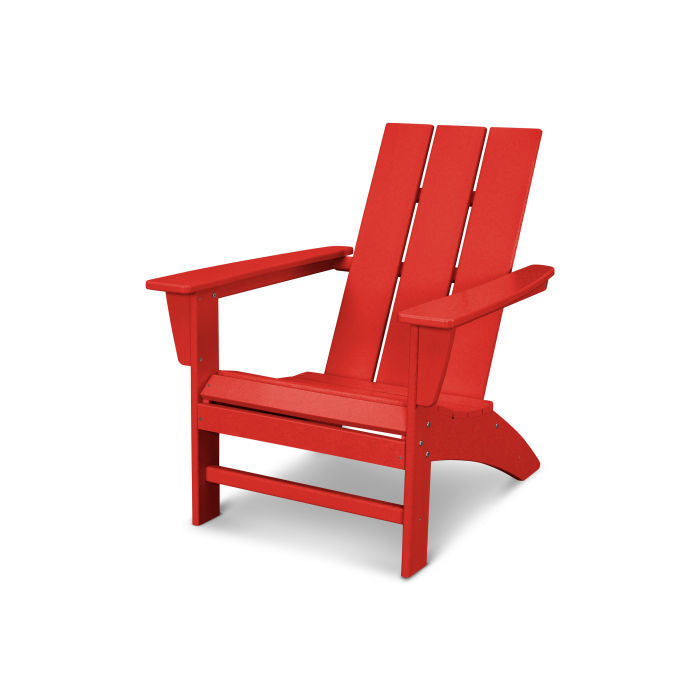 POLYWOOD Modern Adirondack Chair - Durable Outdoor Furniture, All-Weather Resin, Comfortable Patio Seating for Garden, Poolside & Backyard Relaxation