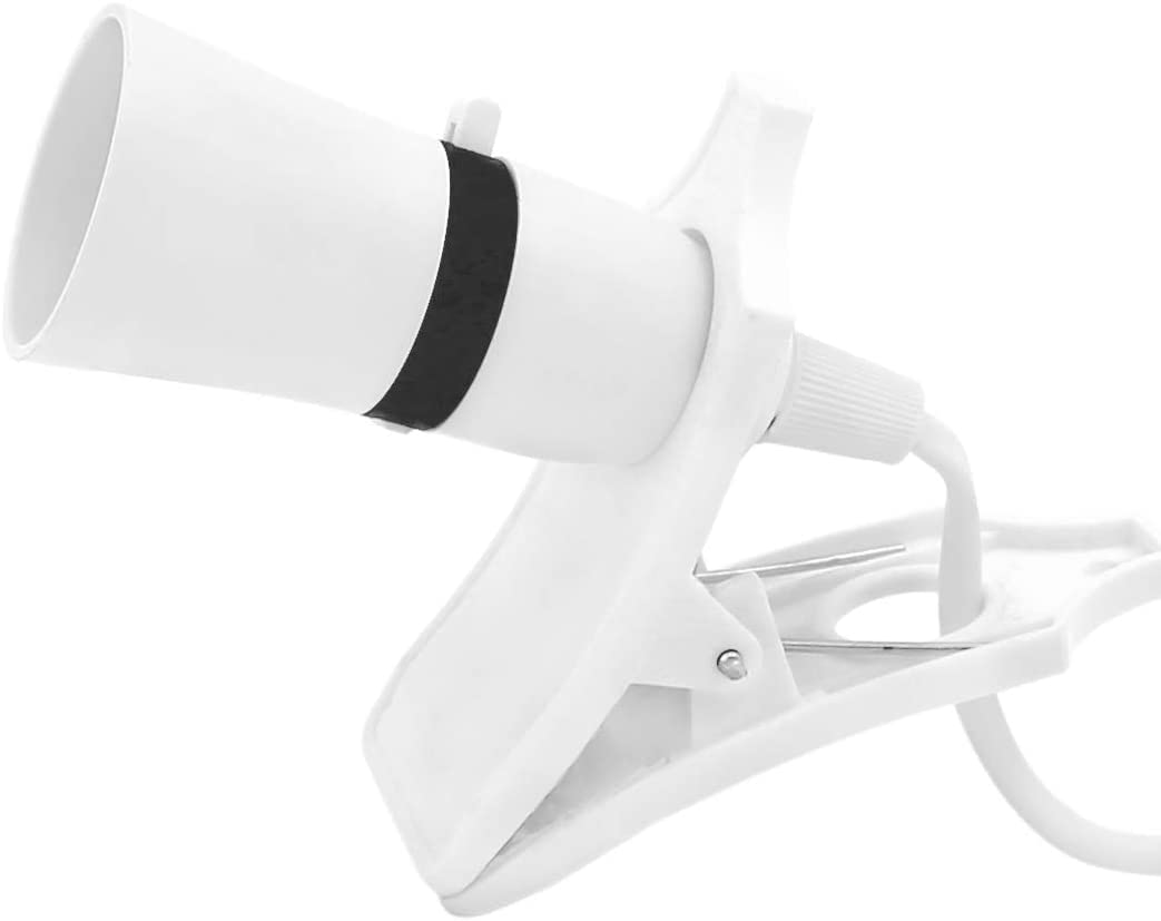 ProfitPlanet Clip Desk Lamp with LED Bayonet Bulb - Adjustable Clamp Light with 2M Cable & UK Plug - Portable Reading Light for Bedside, Office, Garage, Kitchen - Perfect for Studying, Working & Indoor Plants