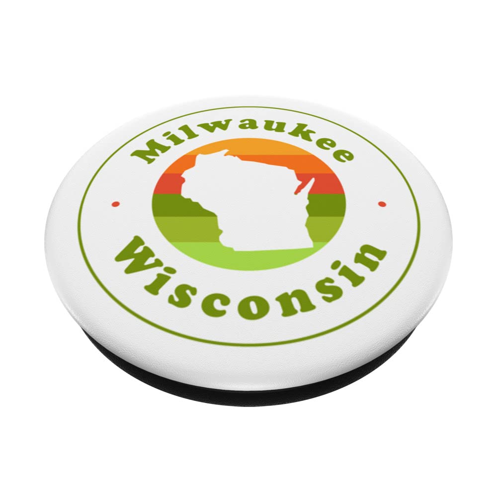 Milwaukee Wisconsin WI Souvenir PopSockets - Swappable PopGrip for Phones & Tablets - Perfect Travel Gift & Vacation Memento
