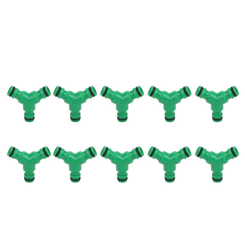 10PCS 3 Way Garden Hose Splitter Connector - Heavy Duty Y Shape Water Hose Adapter Coupling Fitting for Lawn Irrigation, Car Washing & Outdoor Watering