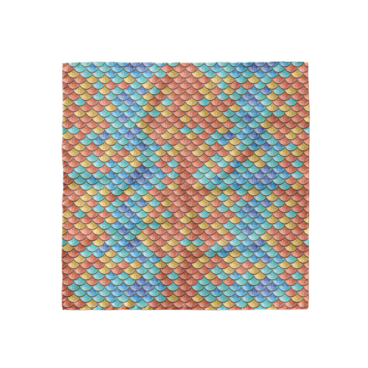 Ambesonne Fish Headscarf - Stylish Abstract Mermaid Print Hijab Scarf for Women | Perfect for Beach, Swimming, or Everyday Fashion Accessory