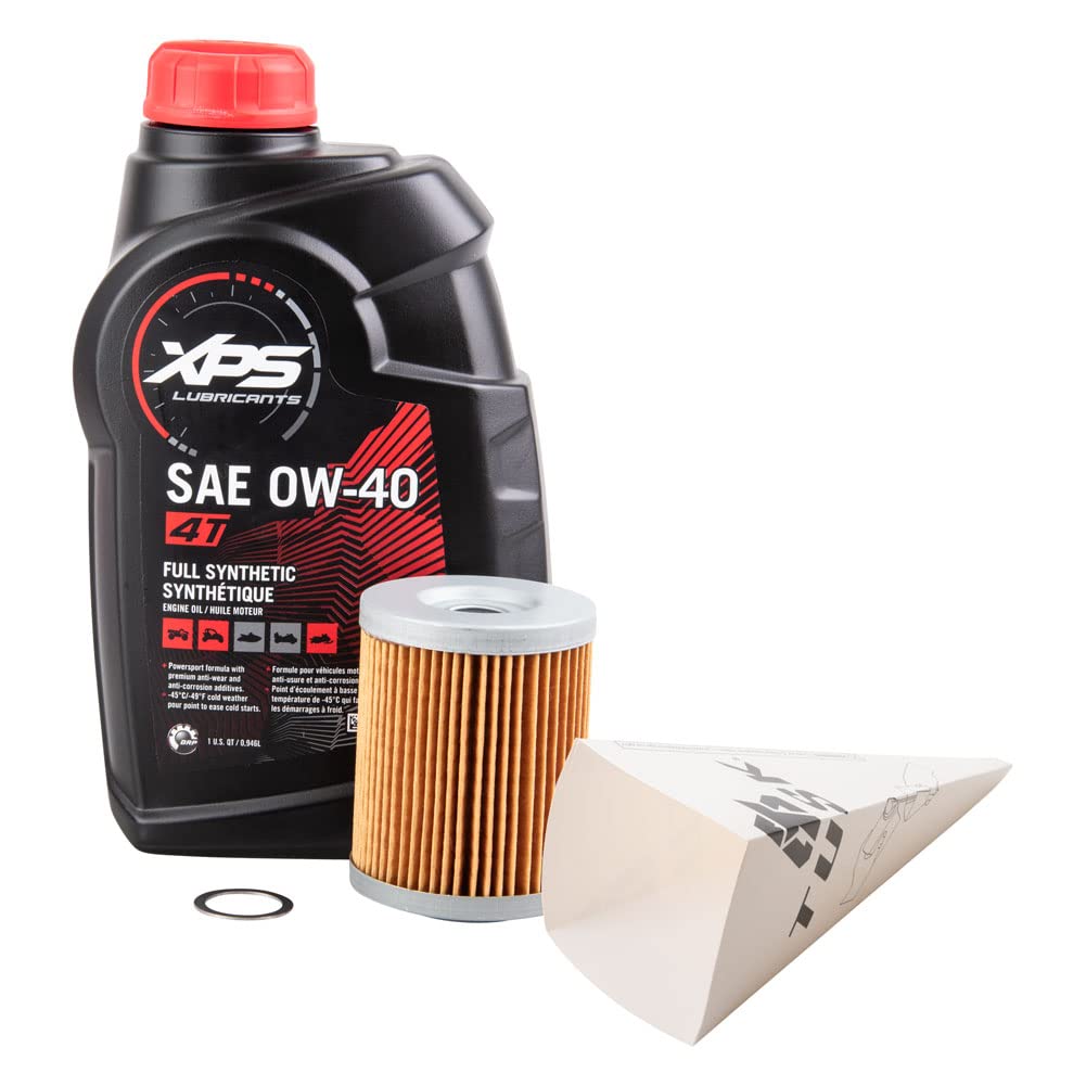 Can-Am Defender HD8 Max DPS 4-Stroke Oil Change Kit | TUSK XPS Full Synthetic All-Climate Motor Oil (2017-2021 Models) | Perfect for Off-Road Maintenance & Extreme Temperature Protection