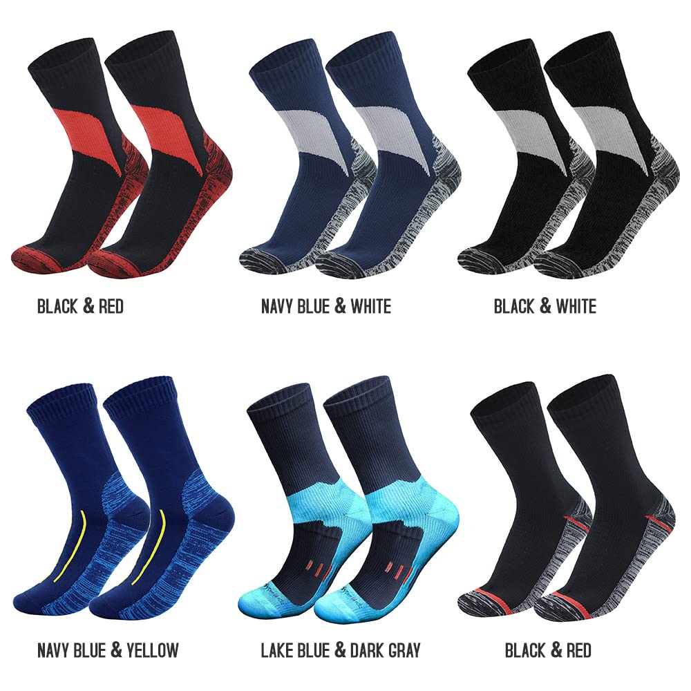Waterproof Breathable Sports Socks for Men & Women - Quick-Dry Moisture Wicking Athletic Socks for Cycling, Hiking, Skiing, Fishing - Ideal for Outdoor Adventures, Gym Workouts & Cold Weather Activities