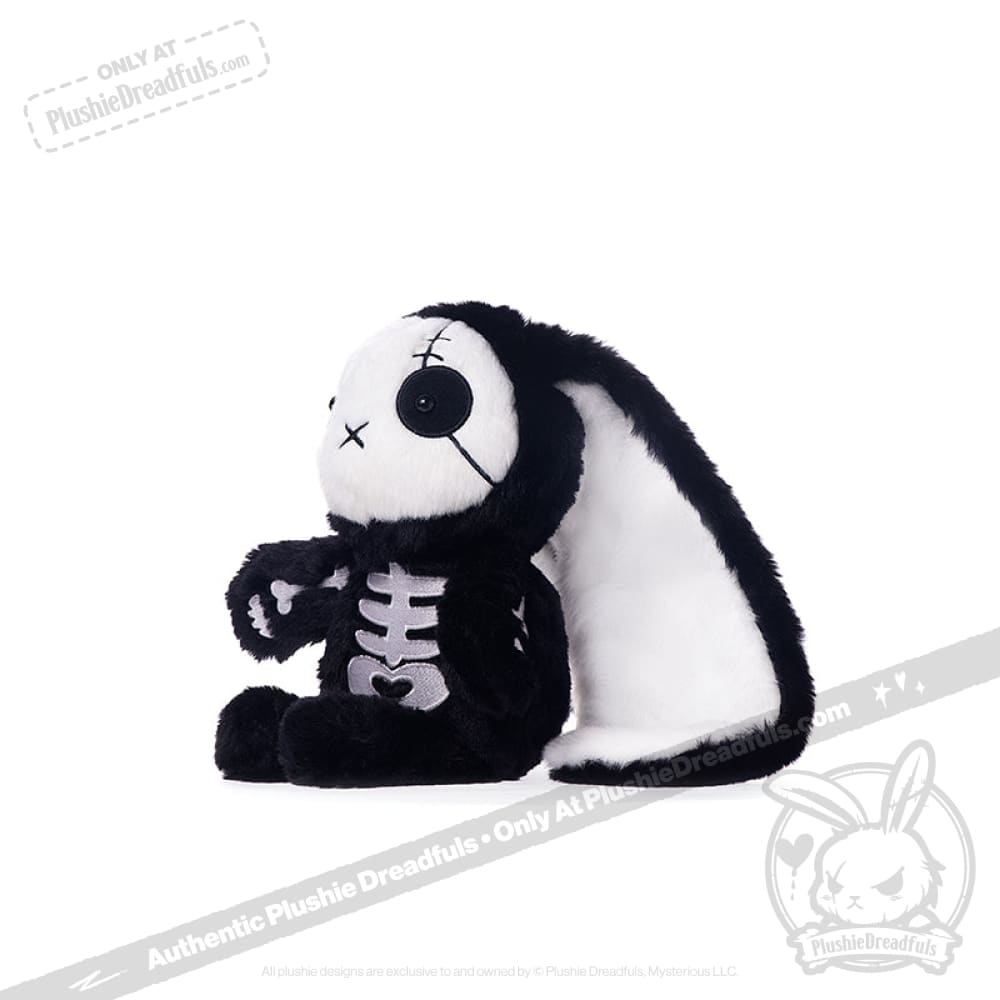 Plushie Dreadfuls Bone Organizer Bunny - Soft Stuffed Animal Toy for Kids, Cute Plush Bunny with Organ Pouch - Perfect for Halloween Decor, Bedroom Cuddling & Gift Giving
