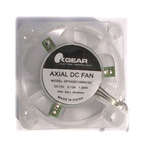 OKGear 40x20mm High Speed Clear Cooling Fan with 3 Blue LEDs - DF0402012BBH3A - Perfect for PC Case, Gaming Rig & Computer Cooling Systems