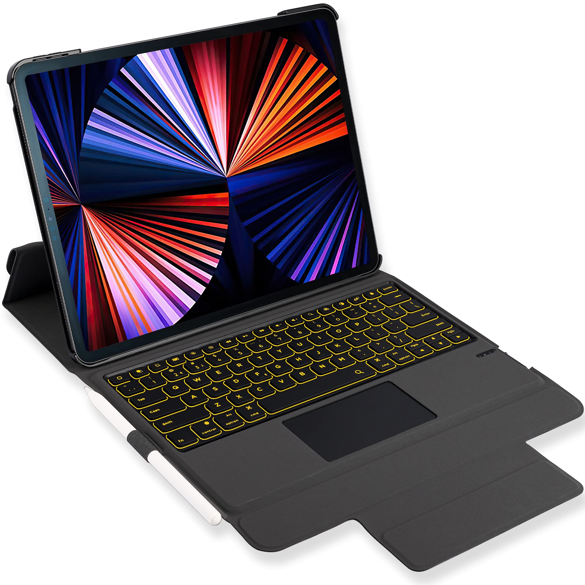 iPad 9.7 inch Keyboard Case with Touchpad - Bluetooth Backlit Keyboard Cover for iPad Air 1/2, iPad Pro 9.7