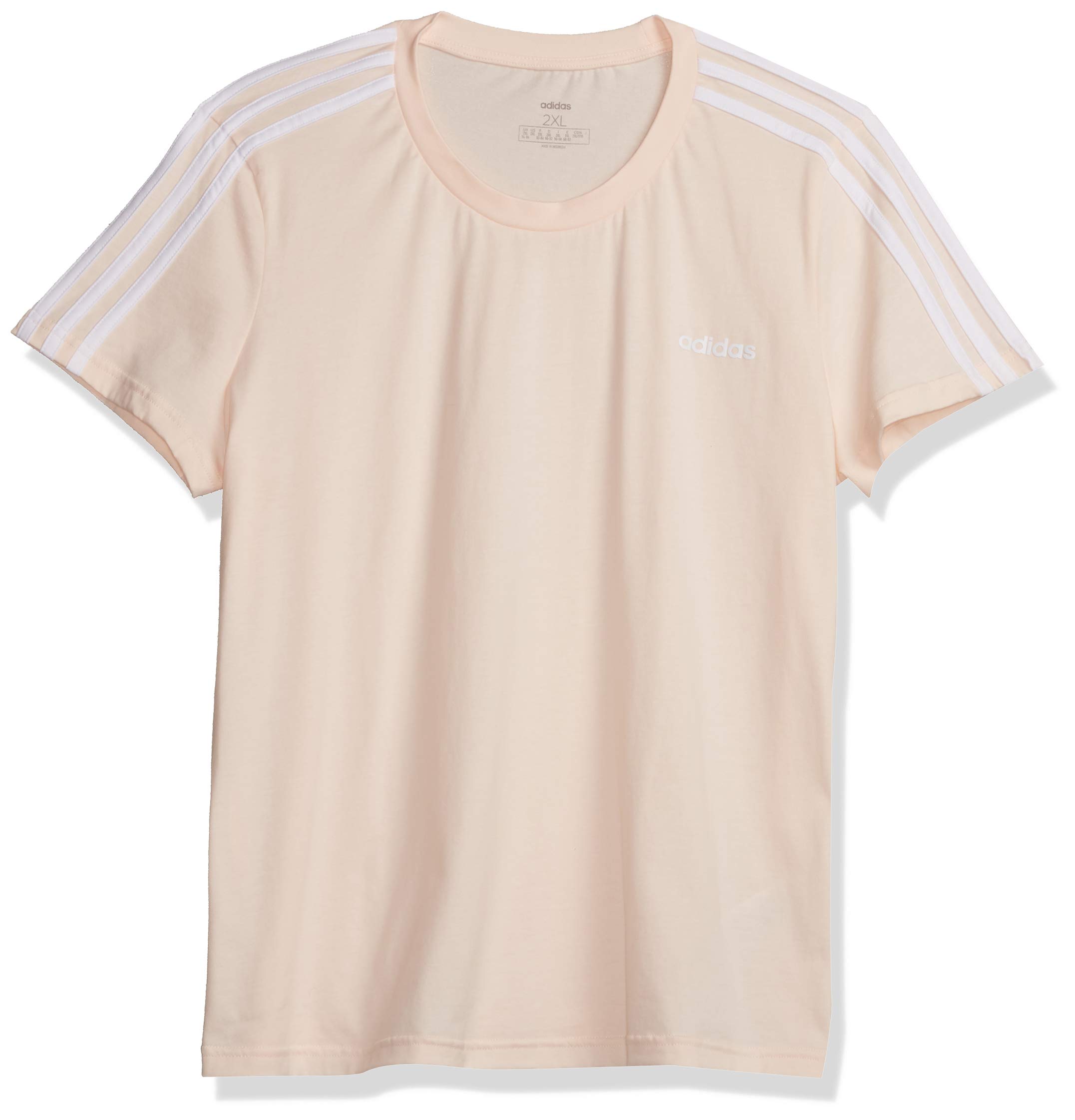 Adidas Women's Essentials 3-Stripes T-Shirt - Soft Cotton Casual Tee for Workout, Gym & Everyday Wear | Trendy Streetwear Fashion Top