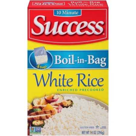 Boil-In-Bag White Rice - 14 Oz (3 Boxes of 4 Count) - Quick & Easy Microwaveable Rice for Meal Prep, Camping & Emergency Food Storage