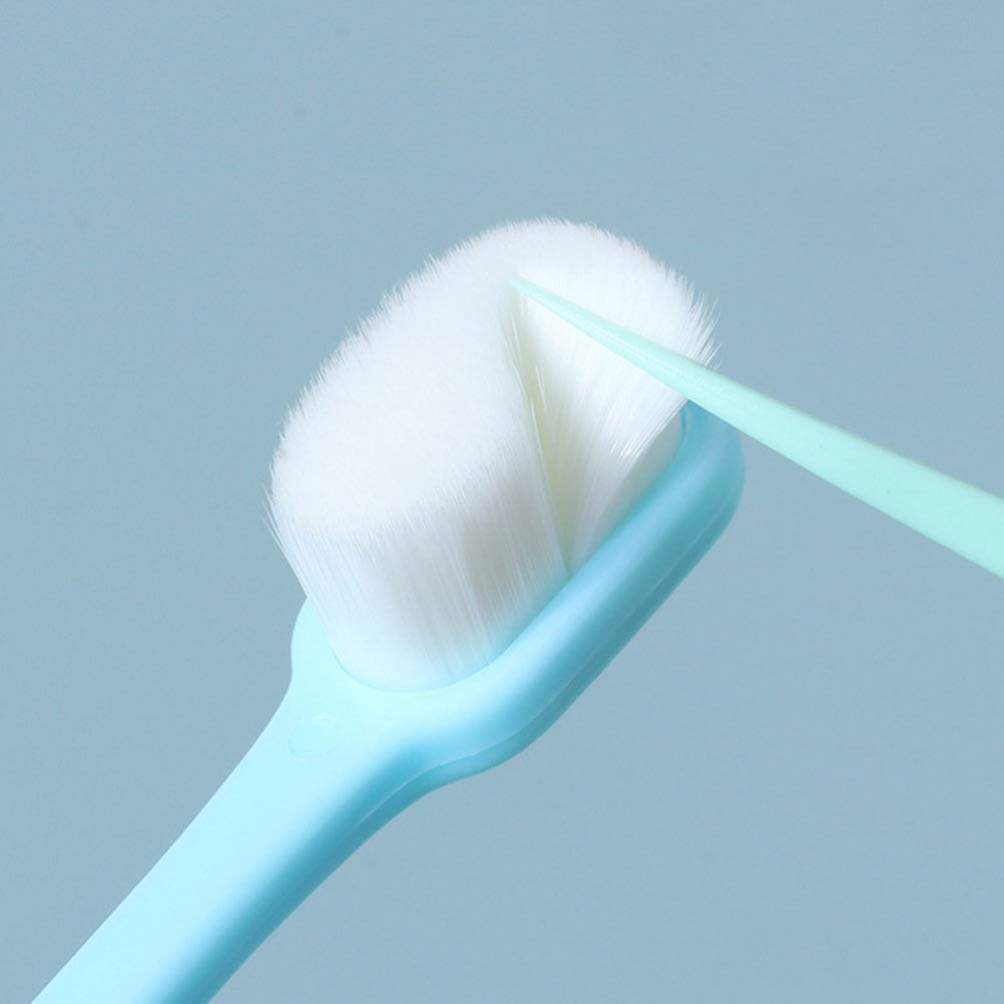 Soft Bristle Adult Toothbrush & Floss Set - 2 Pack Manual Travel Toothbrushes for Bathroom, Home & On-the-Go Oral Care | Gentle Cleaning for Sensitive Teeth & Gums