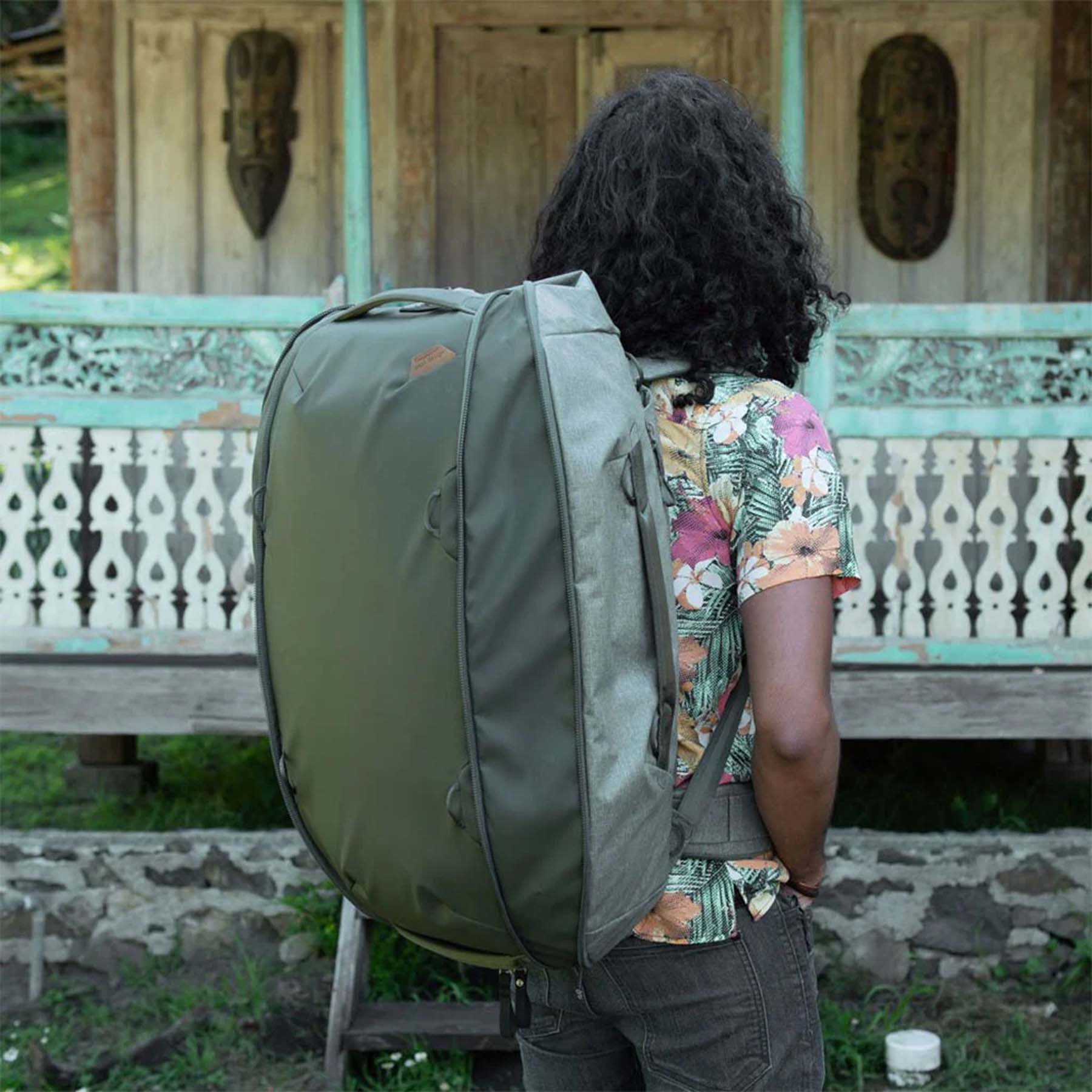 Peak Design Travel Duffelpack 65L - Versatile Carry-On Backpack & Duffel Bag for Adventure Travel, Hiking & Weekend Getaways | Water-Resistant & Durable