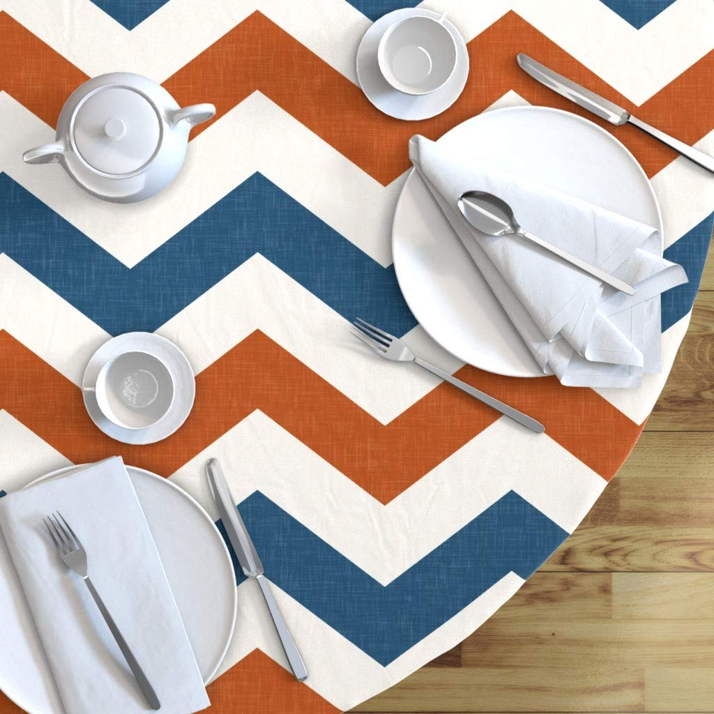Custom Printed Cotton Sateen Tablecloth 70