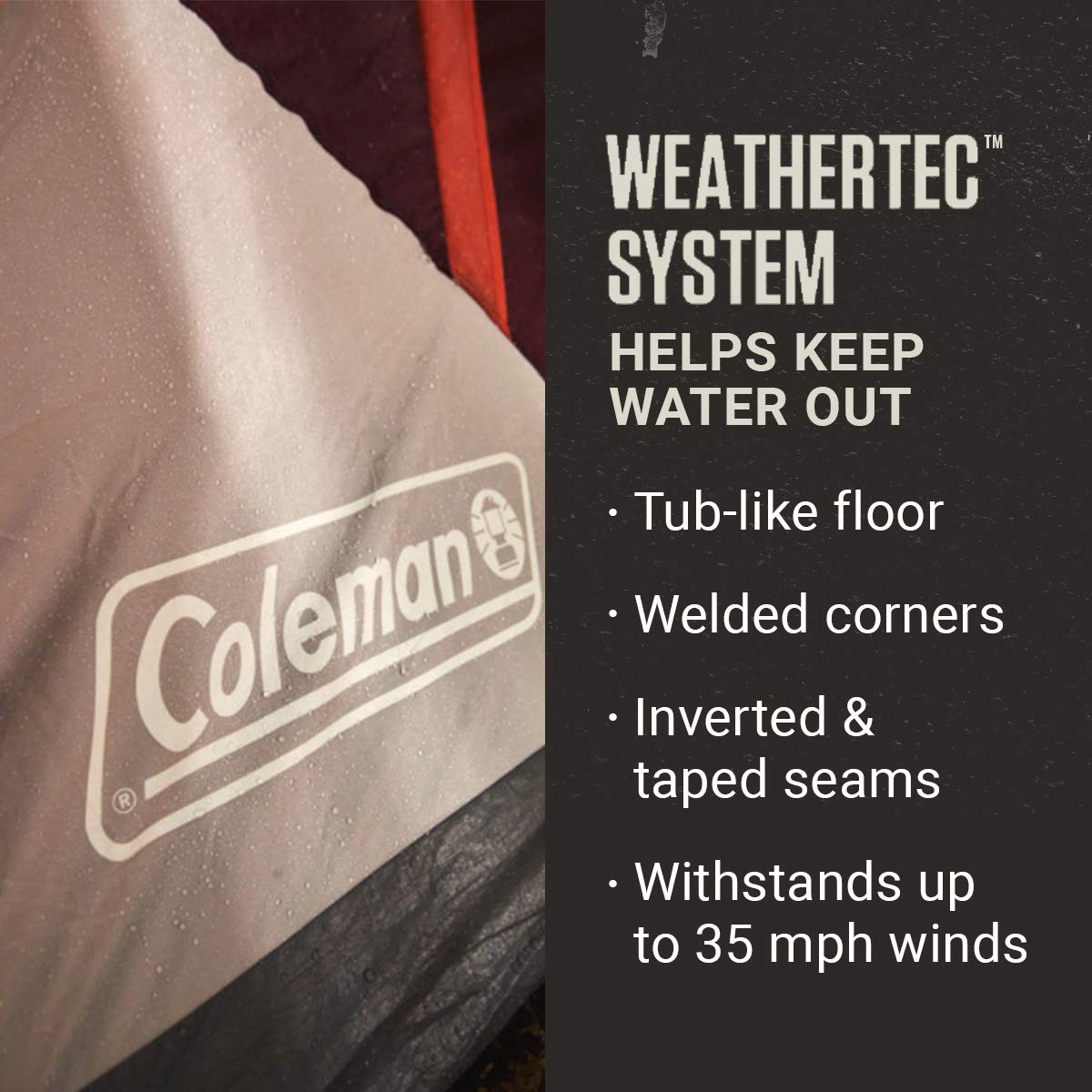 Coleman Skylodge Instant Setup Camping Tent - 4/6/8/10/12 Person Weatherproof Family Tent with Pre-Attached Poles | Convertible Screen Room & Room Divider | Sets Up in 1 Minute | Perfect for Family Camping, Outdoor Adventures & Backyard Sleepovers