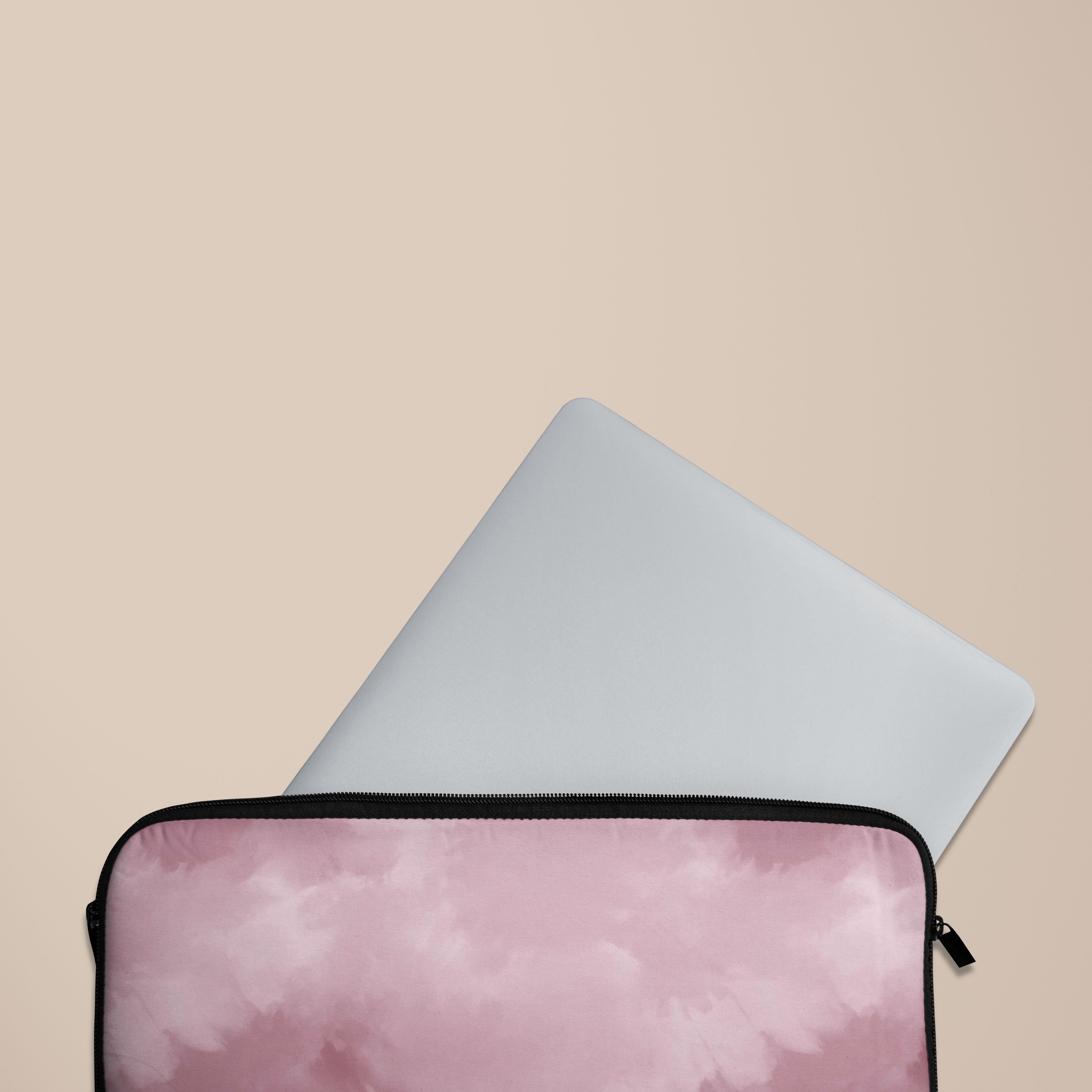 Pink Tie Dye Laptop Sleeve 13-15 Inch - Stylish Protective Case for MacBook, Notebook & Chromebook - Perfect for School, Work & Travel