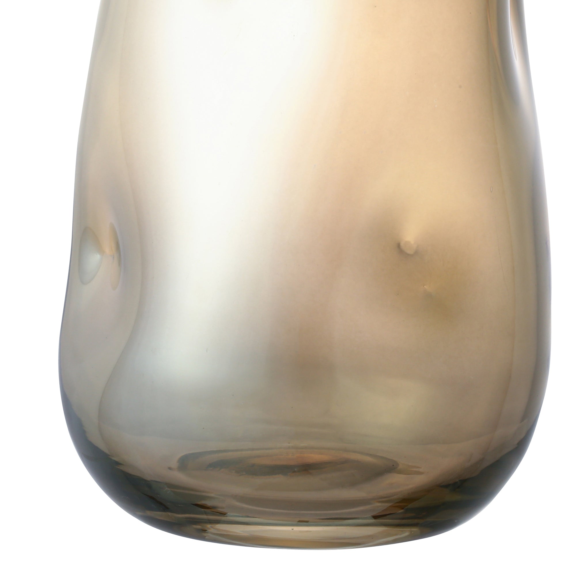 Handmade Irregular Glass Vase - Small Unique Decorative Vase for Home, Office, Wedding Centerpiece, Floral Arrangement & Modern Interior Decor