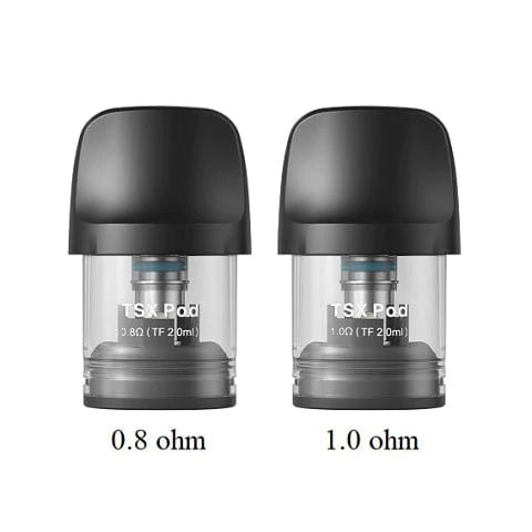 Aspire TSX Replacement Pods - Compatible with Aspire TSX Vape Kit - 2 Pack - Perfect for Vaping Enthusiasts - Ideal for On-the-Go Use and Smooth Vaping Experience