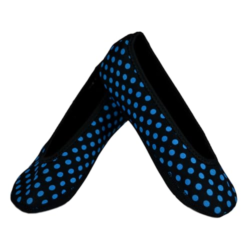Black/Blue Polka Dots