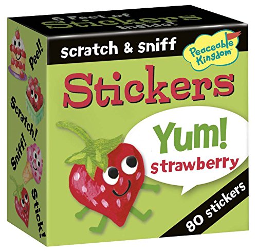 Yum Stickers on a Roll - 80 Scratch and Sniff Stickers (6 Feet) with Assorted Flavors - 36 Count Display Pack - Perfect for Kids' Reward, Classroom Activities & DIY Crafts