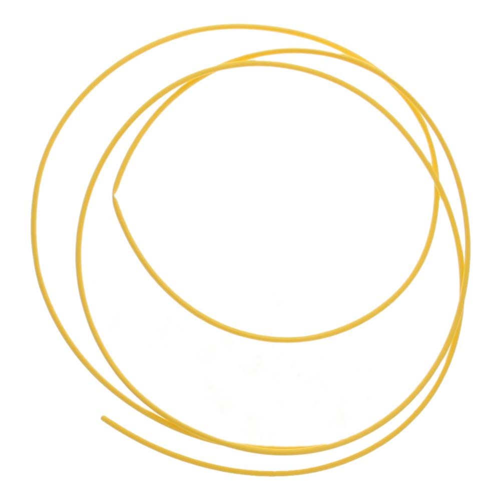 Othmro 3.28FT Yellow PE Plastic Heat Shrink Tubing - 0.04