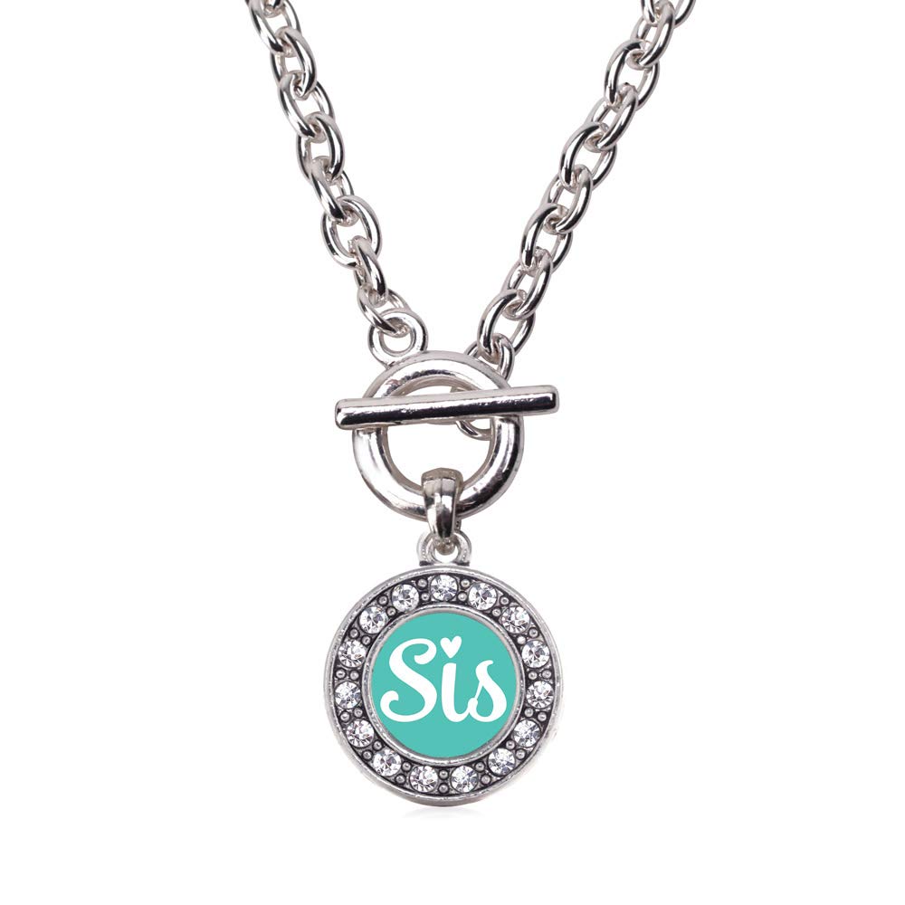 Elegant Silver Circle Charm Necklace - 18 Inch Sterling Silver Chain with Cubic Zirconia Pendant | Perfect for Women's Daily Wear, Gift Giving & Special Occasions