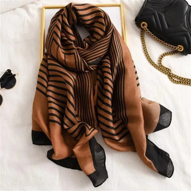 Luxury St. Tropez Scarves for Women - Premium Silk & Cashmere Shawls - Elegant Fashion Accessories for Parties, Weddings & Travel