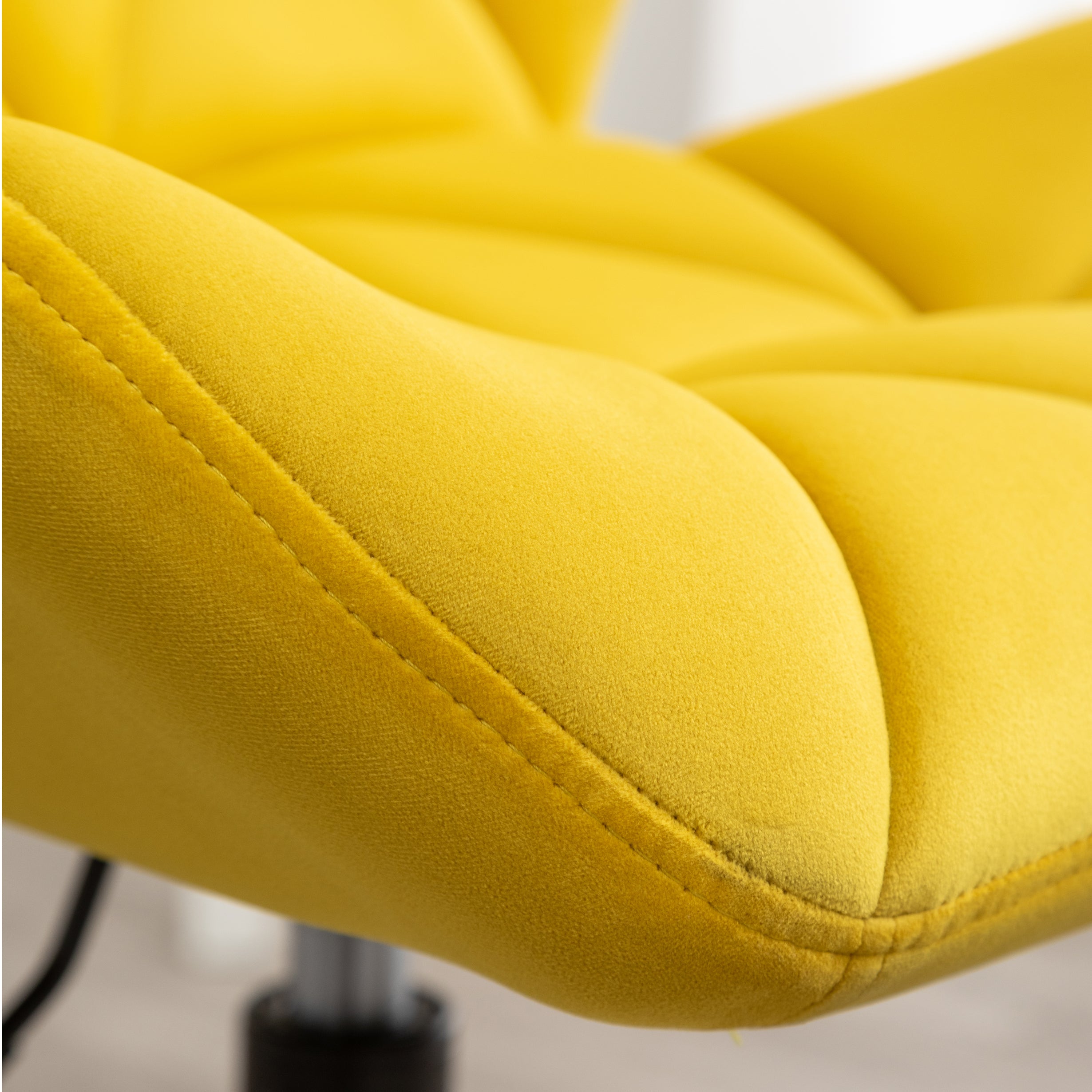 Roundhill Furniture Eldon Diamond Tufted Adjustable Swivel Office Chair - Ergonomic Executive Desk Chair with Lumbar Support for Home & Office Workspace