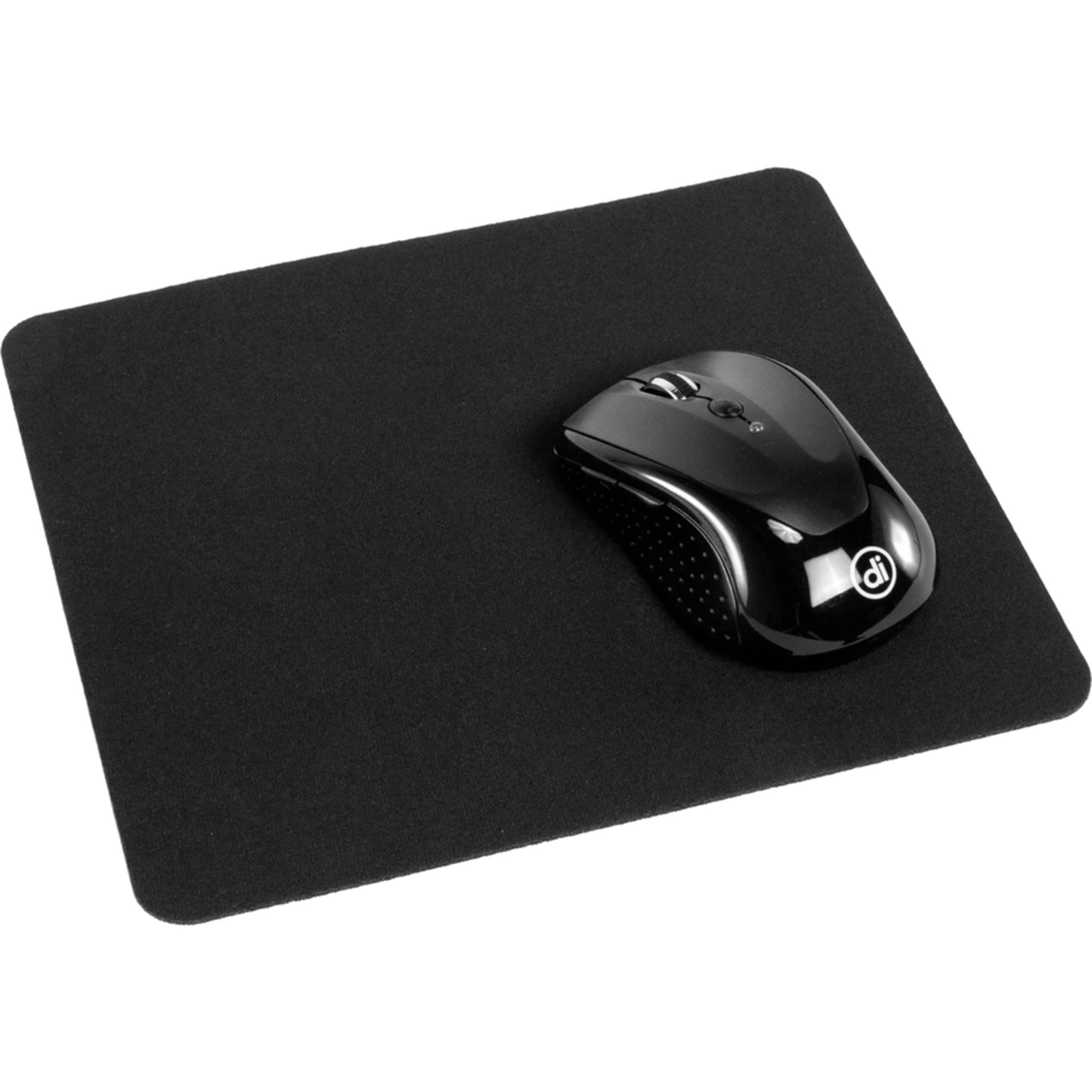 Allsop Basic Mouse Pad (28229) - Black Non-Slip Surface, Smooth Gliding for Computers & Laptops - Perfect for Office, Gaming & Home Use