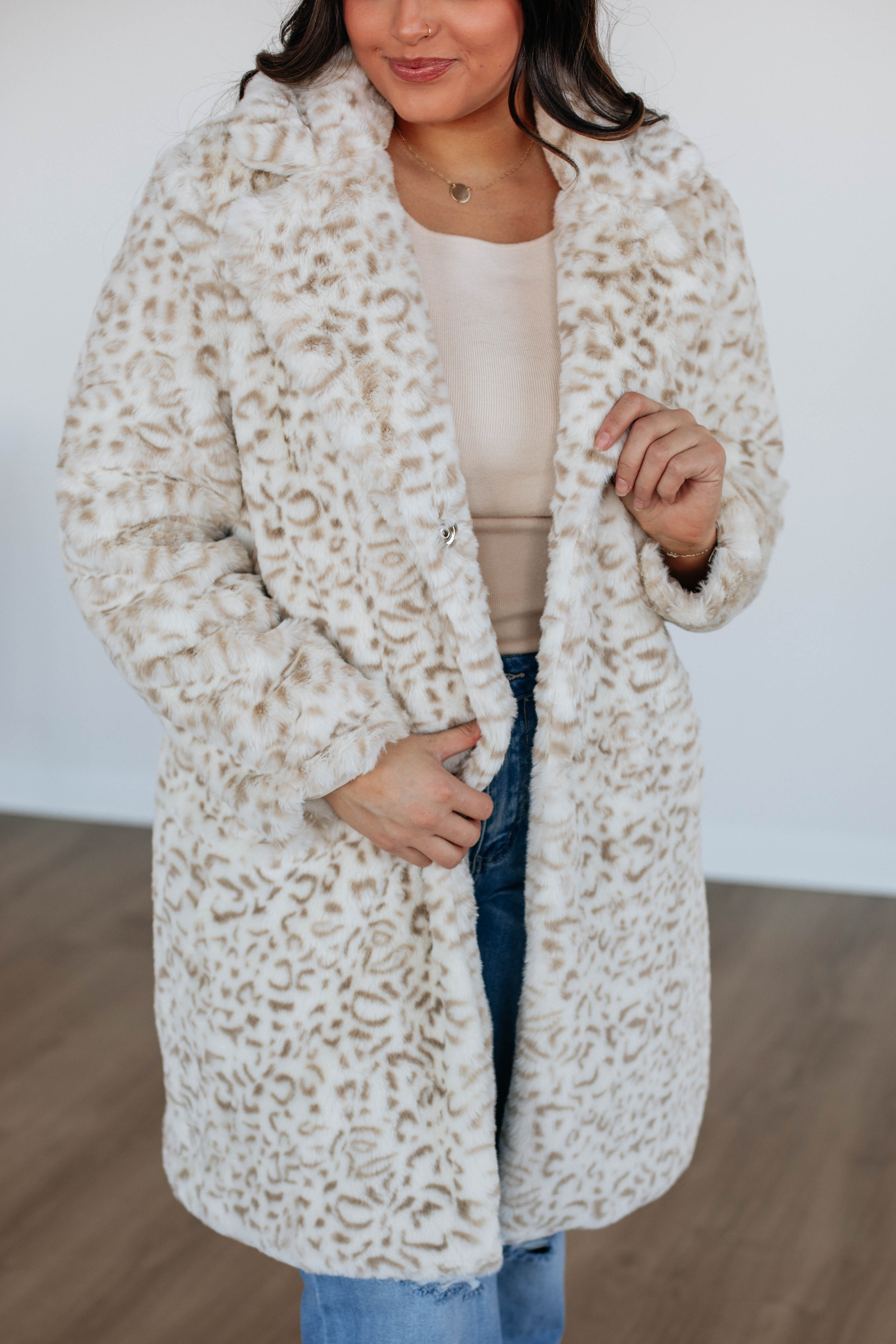Stylish Leopard Print Trench Coat for Women - Fashionable Long Coat with Belt for Fall & Winter - Perfect for Office, Dating & Outdoor Events