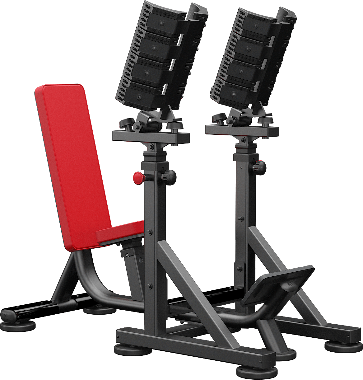 ATLANTIS Adjustable Straight Dumbbell Bench with Pivots - Perfect for Home Gym Strength Training & Weight Lifting Workouts