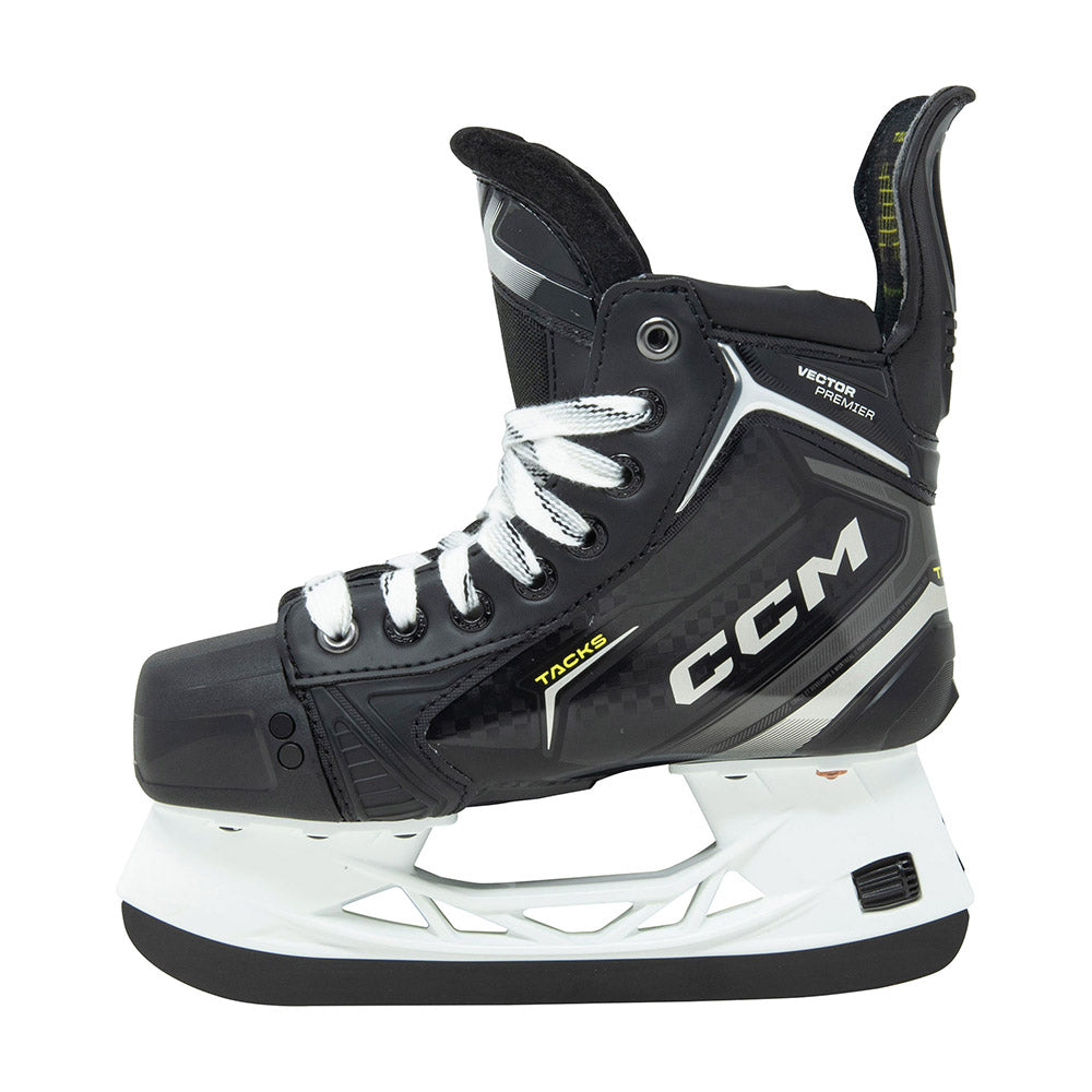 CCM Tacks Vector Premier 2024 Junior Ice Hockey Skates - Lightweight Performance Skates for Youth Hockey Players - Perfect for Practice, Games & Competitive Play