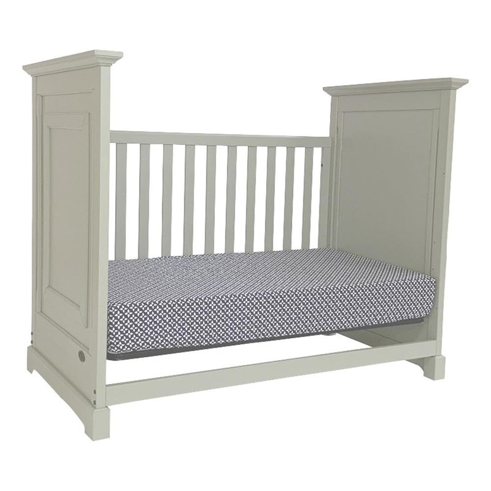 Baby Cache Cape Cod 3-in-1 Convertible Crib - Light Grey Nursery Furniture for Newborn to Toddler | Safe & Stylish Baby Bed for Nursery, Bedroom & Daycare