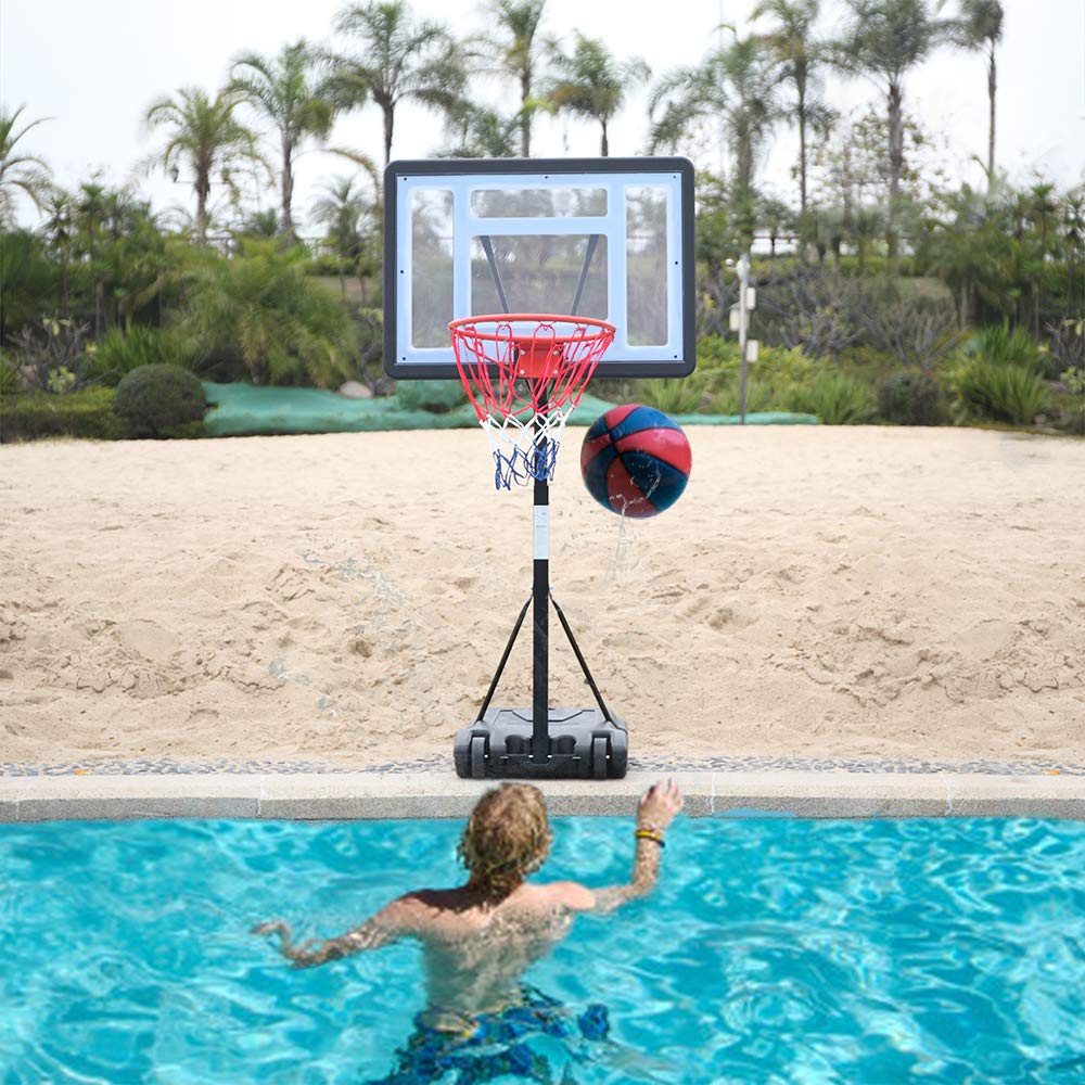 Adjustable Height Portable Basketball Hoop System for Youth - Indoor & Outdoor Movable Basketball Stand with Backboard - Perfect for Driveway, Backyard, and Kids Sports Training