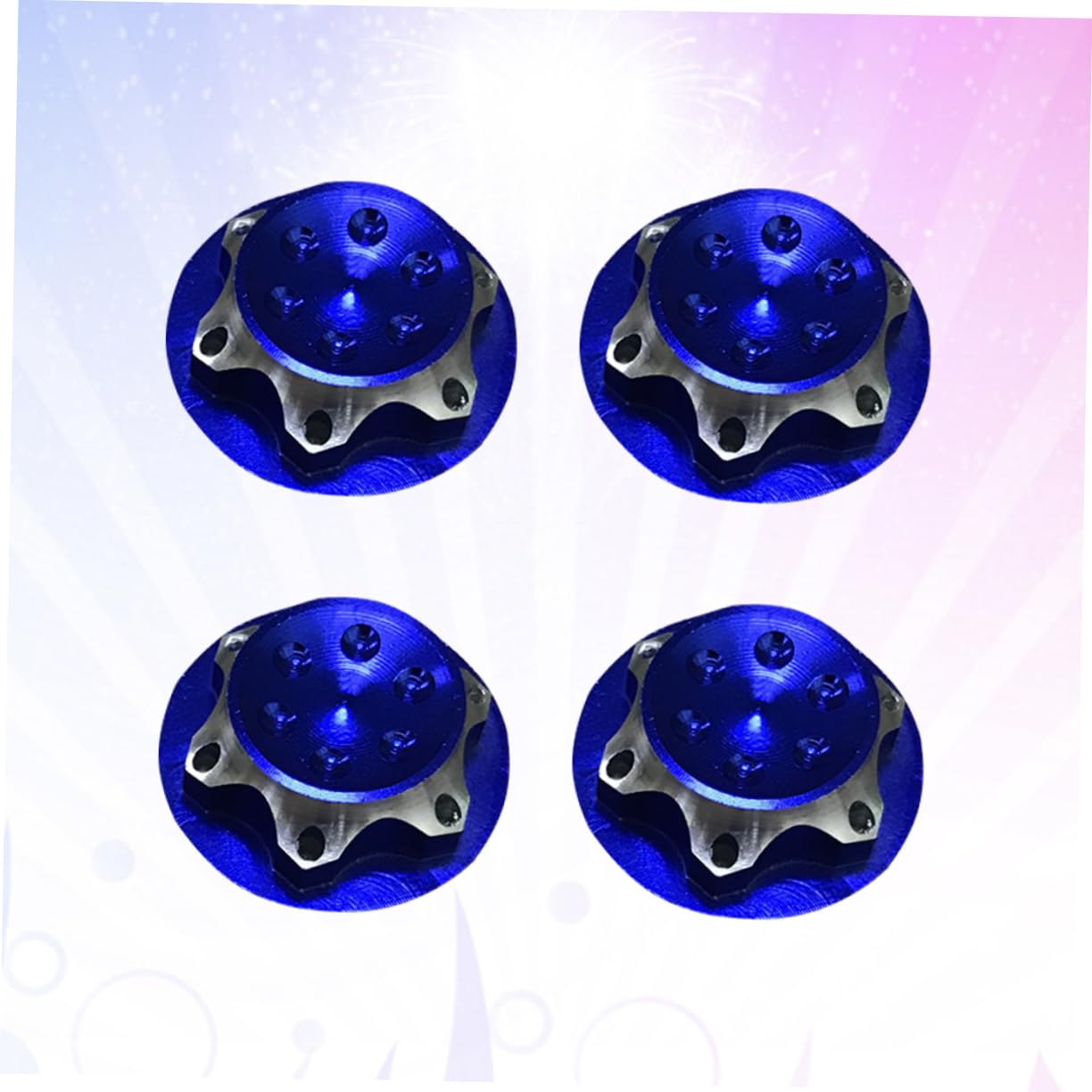 VICASKY 8-Piece Aluminum Alloy Wheel Hub Set for RC Crawler Cars - Durable RC Car Wheel Rims & Hub Covers for Off-Road Adventure, Rock Crawling & Trail Driving