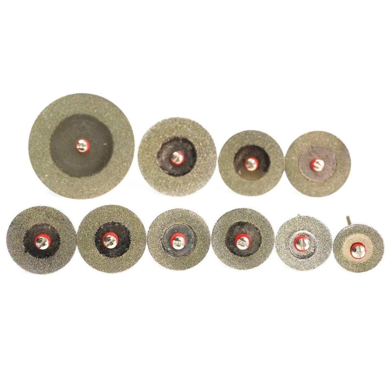 10pcs 16-40mm Diamond Cutting Disc Set for Rotary Tools - High Precision Saw Blades for Metal, Tile & Glass Cutting - Perfect for DIY Projects & Professional Use
