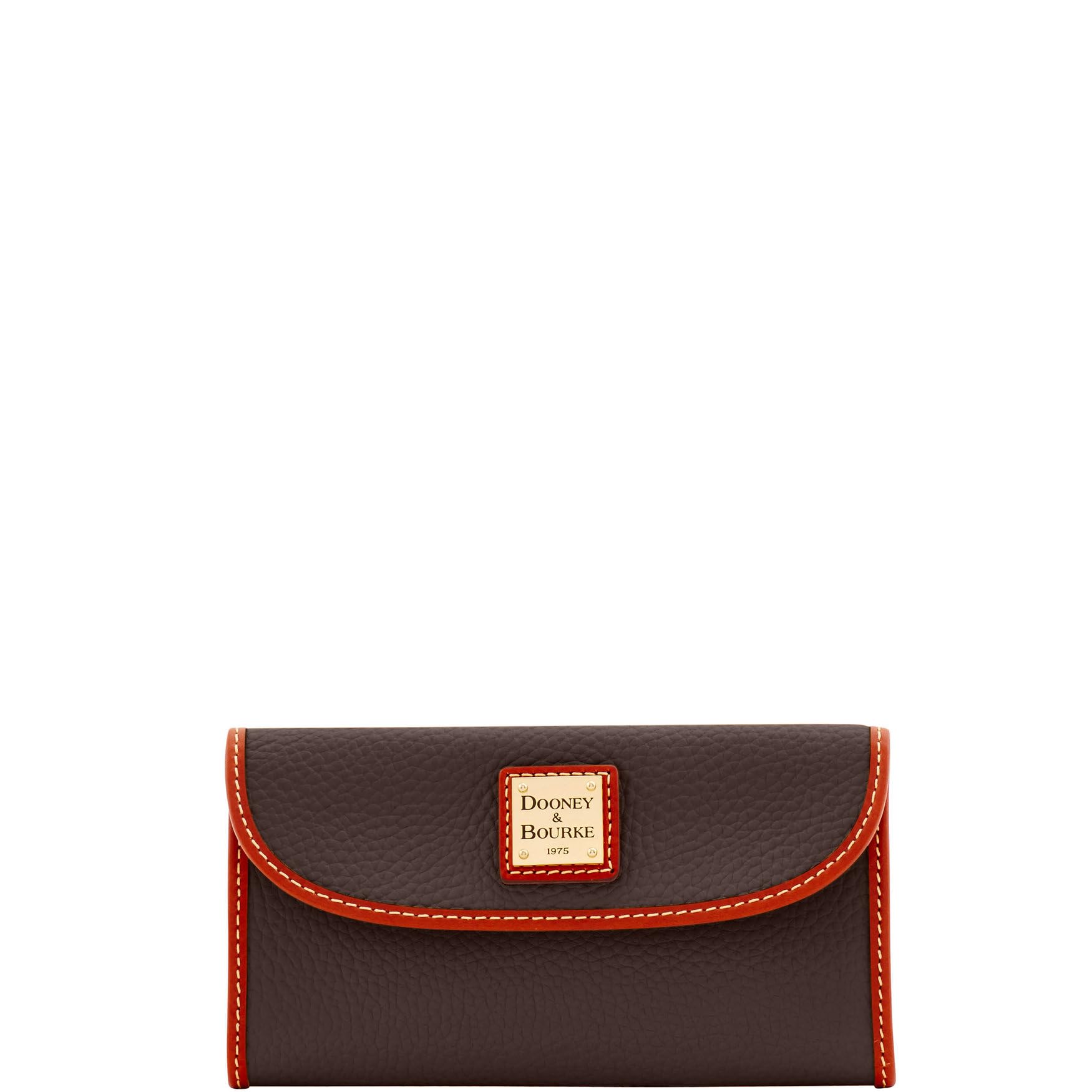 Dooney & Bourke Pebble Grain Continental Clutch Wallet for Women - Genuine Leather RFID Blocking Credit Card Holder - Perfect for Everyday Use, Travel & Business