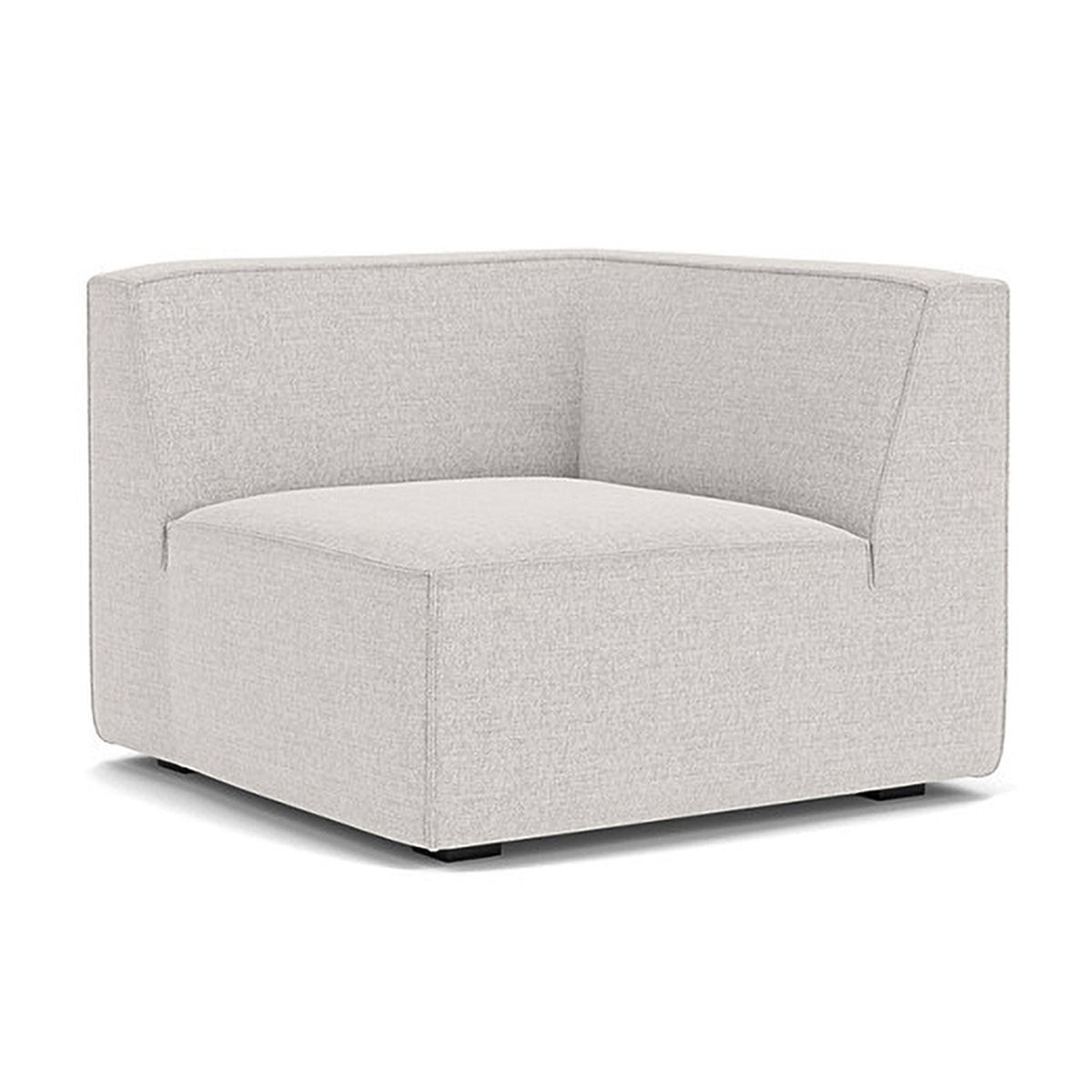 Modern Dane Fabric 1-Seater Left Corner Modular Sofa - Compact Sectional Couch for Small Living Rooms & Apartments