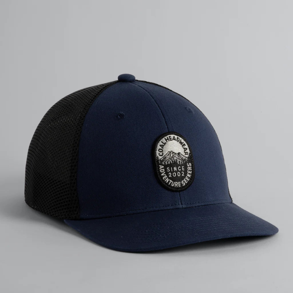 Coal 2025 Hauler One Low Profile Snapback Hat in Navy Blue | Men's Casual Baseball Cap for Streetwear & Outdoor Activities