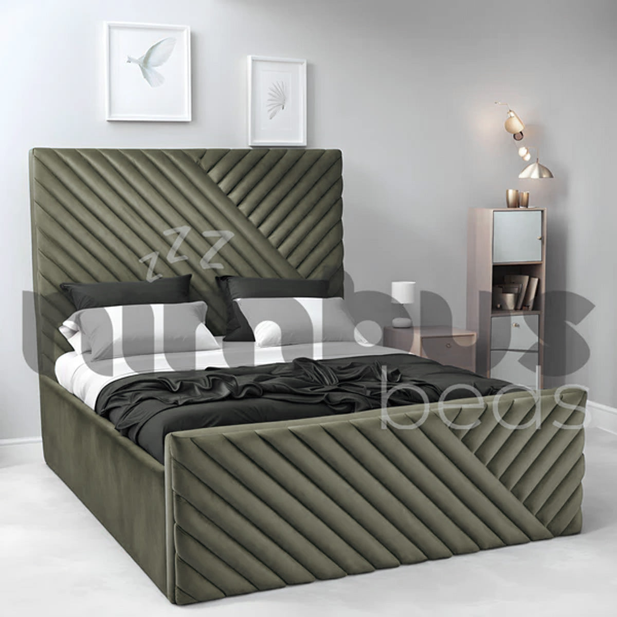 Premium Fraser Bed Frame - Queen Size, Sturdy Metal Platform with Wooden Slats, Noise-Free Support - Perfect for Master Bedrooms, Guest Rooms & Modern Apartments