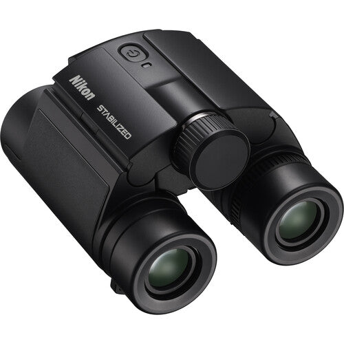 Nikon 10x25 S Stabilized Binoculars - 10x Magnification, 25mm Objective Lens, Image Stabilization - Perfect for Bird Watching, Travel & Outdoor Adventures