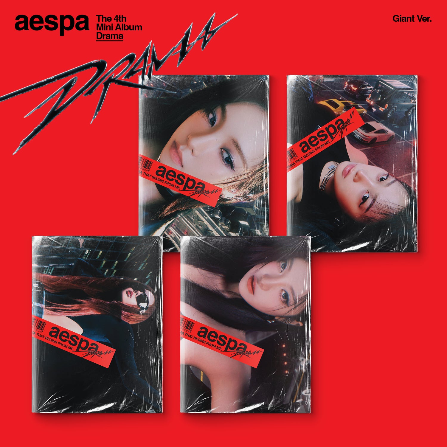 AESPA 4th Mini Album 'DRAMA' (GIANT VER.) - K-Pop Music CD for Fans, Collectors & Gift Giving - Perfect for Concerts, Parties & K-Pop Collections